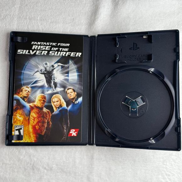 Fantastic Four Rise of the Silver Surfer PS2 Case & Manual Only (No Game) - Picture 4 of 4